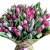 Букет из 51 сиреневого тюльпана разного оттенка. Букет из 51 сиреневого тюльпана разного оттенка.