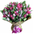 Букет из 51 сиреневого тюльпана разного оттенка. Букет из 51 сиреневого тюльпана разного оттенка.