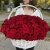 151 красная роза в корзине