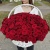 151 красная роза в корзине