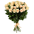 Букет из 25 кремовых роз