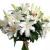 Букет из 7 белых лилий