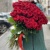 101 красная роза Premium 70 см.